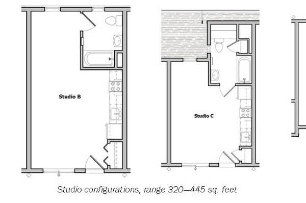 Floor plan of Bradley Studios