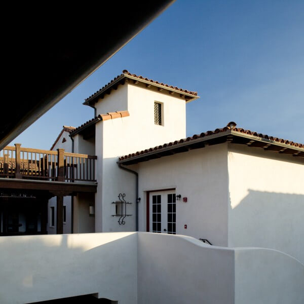 View of an El Carrillo unit from the opposite balcony