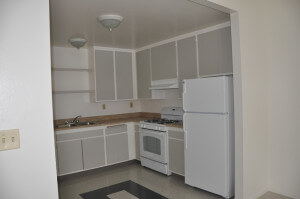 Inside of a Wilson Cottage, showing the kitchen