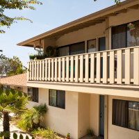 Outside view of the balcony of a unit