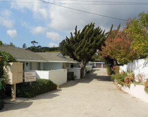 View of the property from the alley