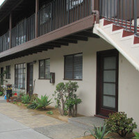 Outside view of the units and balcony