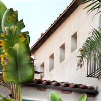 Outside shot of the building roof