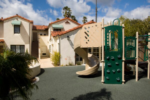 Small playground at the Voluntario property