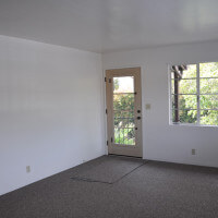 Inside a unit, view of the living room