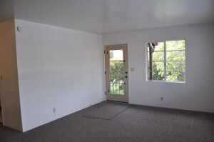 Inside a unit, view of the living room