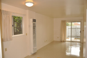 Inside a unit, view of the living room