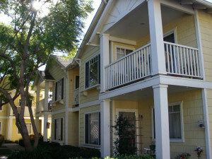 View of the units and balconies