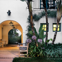 Outside view of the hallway inside an entryway