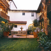 Outside view of the courtyard