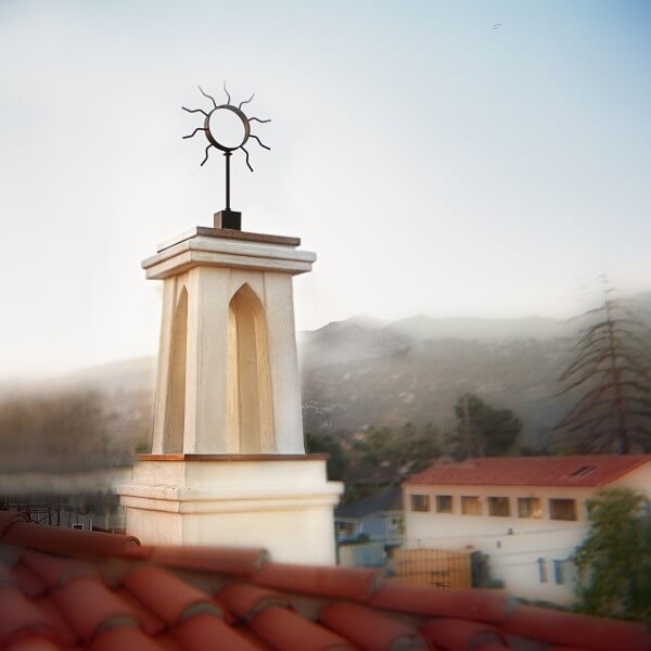 View of tower taken from roof