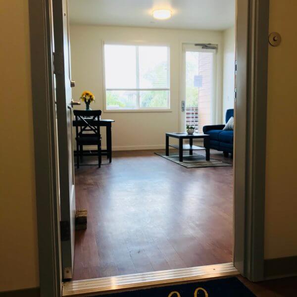 Entrance to a unit at Grace Village Apartments