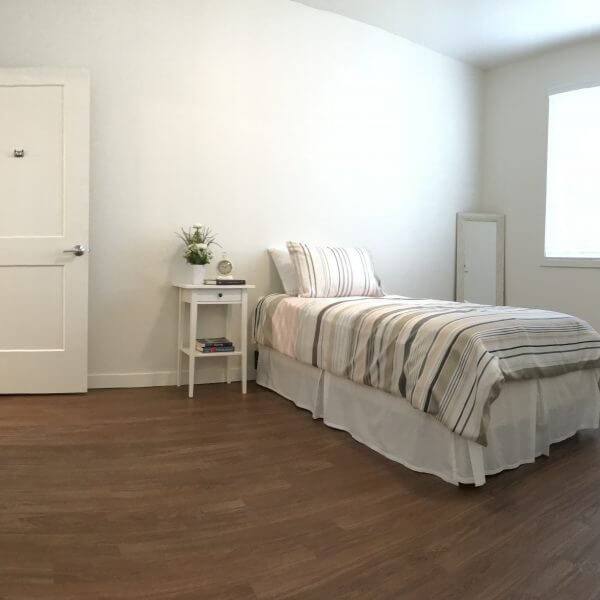 View of bedroom at Grace Village apartments