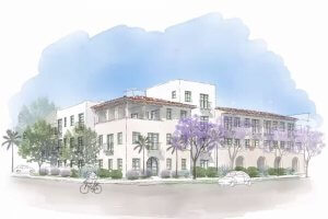 Proposed Development Rendering for 400 W. Carrillo Street