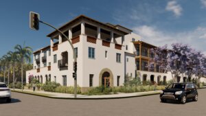 rendering of building from corner